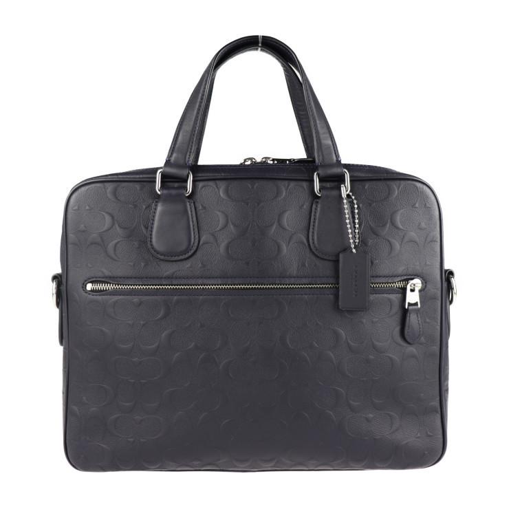 COACH 超美品 コーチ シグネチャー ハドソン 54932 ビジネスバッグ 