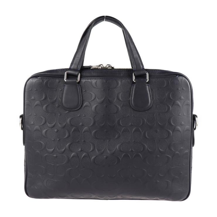 COACH 超美品 コーチ シグネチャー ハドソン 54932 ビジネスバッグ 