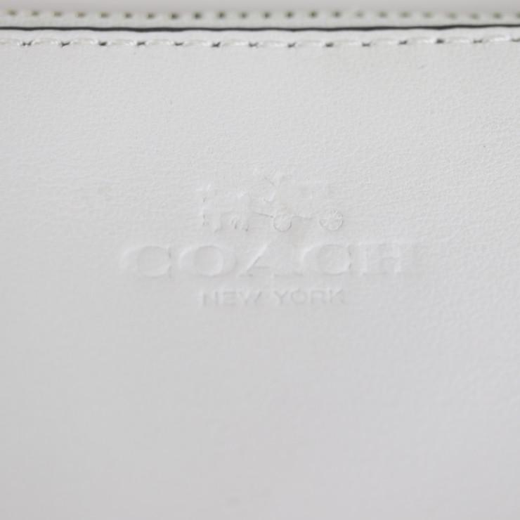 超美品 COACH コーチ キャニオン ウォレット エンベリッシュド ショルダーバッグ 57712 レザー スタッズ 白 マルチカラー【本物保証】｜3rboutipue｜08