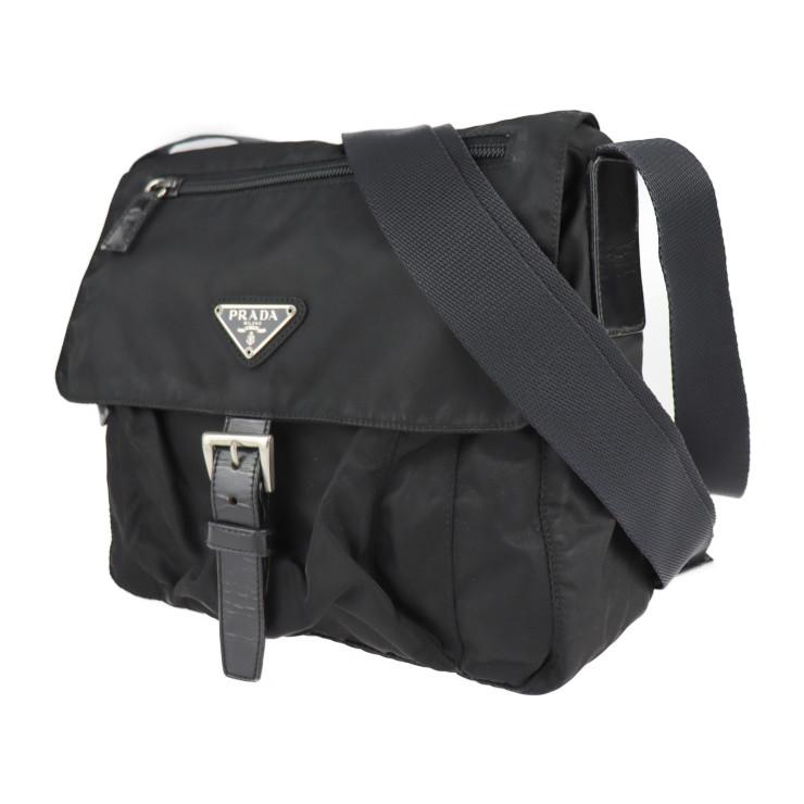 PRADA ナイロンショルダーバッグ ブラック PRADA プラダ VELA ヴェラ ナイロン ショルダーバッグ NERO