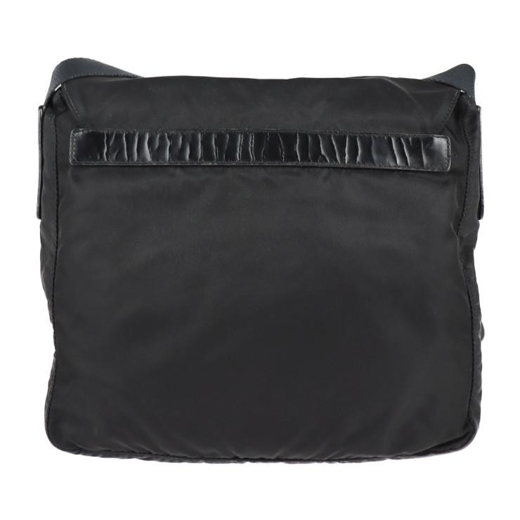 プラダ◯ショルダー ポーチ ナイロン 三角プレート バッグ ブラック シルバー PRADA/プラダ】新型ナイロン 三角ロゴプレート アクセサリーポーチ