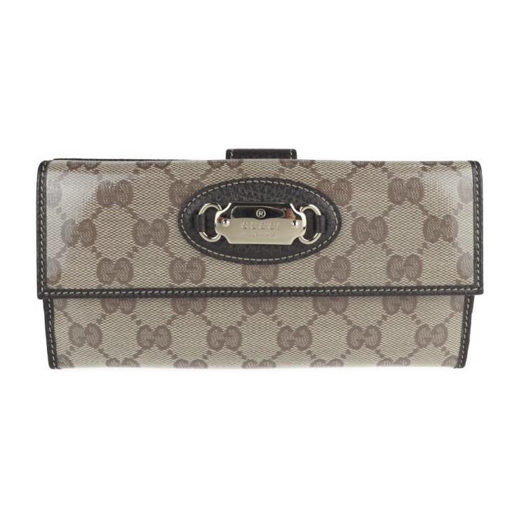 GUCCI 超美品 グッチ GGクリスタル 231841 長財布 コーティング 