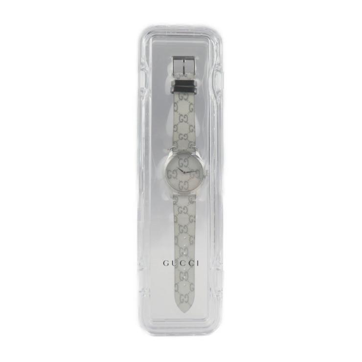 GUCCI 美品 グッチ GGホログラム Gタイムレス 126.4 YA1264058 腕時計 