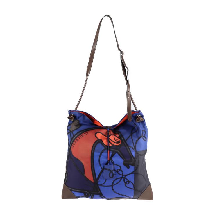 HERMES 美品 エルメス シルキーシティMM ショルダーバッグ シルク  