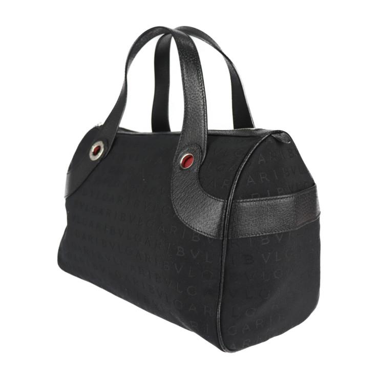 超美品 BVLGARI ブルガリ ロゴマニア 22748 ハンドバッグ キャンバス