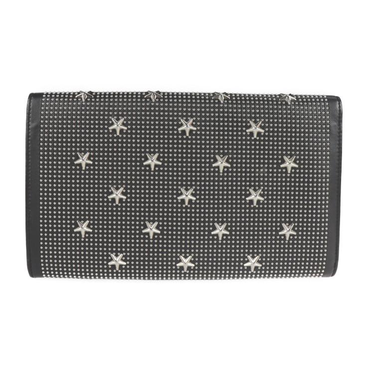 JIMMY CHOO（ジミーチュウ） 美品 バッグ クラッチバッグ レザー 