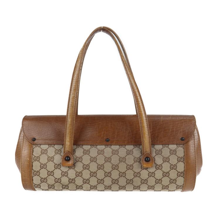 GUCCI グッチ バンブー 111715 ハンドバッグ GGキャンバス レザー  