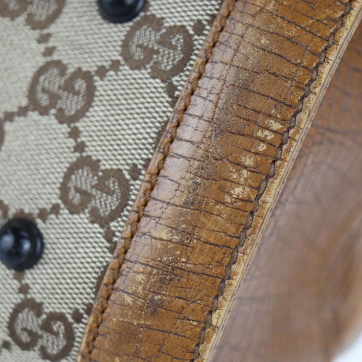 GUCCI グッチ バンブー 111715 ハンドバッグ GGキャンバス レザー  