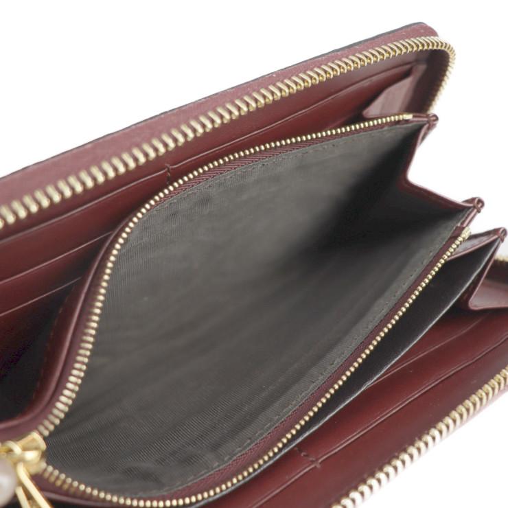 GUCCI（グッチ） 超美品 ズゥミ 570661 長財布 リザード ボルドー