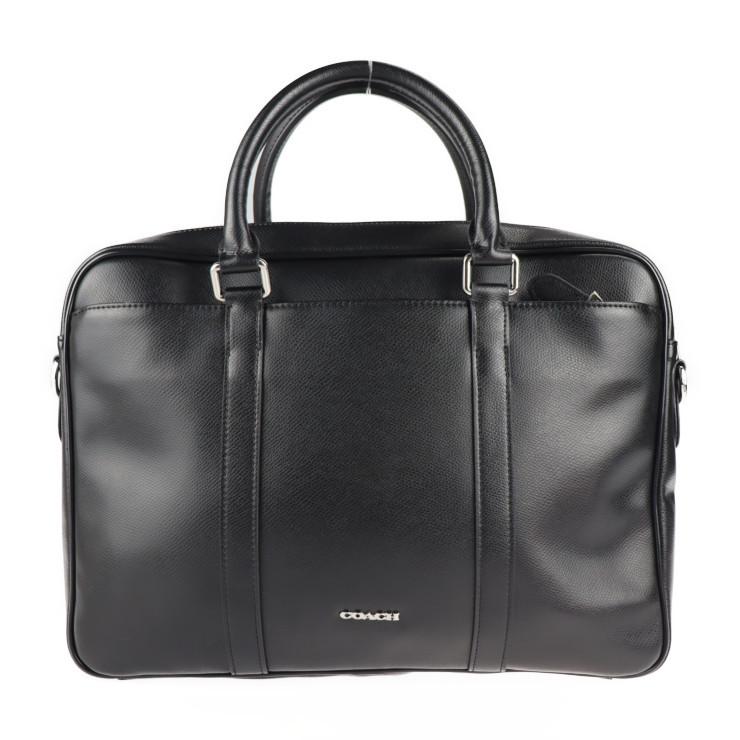 お気にいる 超美品 ビジネスバッグ コーチ Coach Coach ブリーフケース 本物保証 2way ブラック レザー ビジネスバッグ F コーチ バッグ