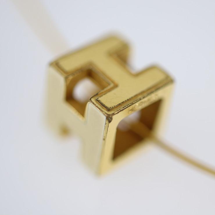 HERMES エルメス カージュドアッシュ Hキューブ ネックレス HERMES エルメス カージュドアッシュ Hキューブ ネックレス