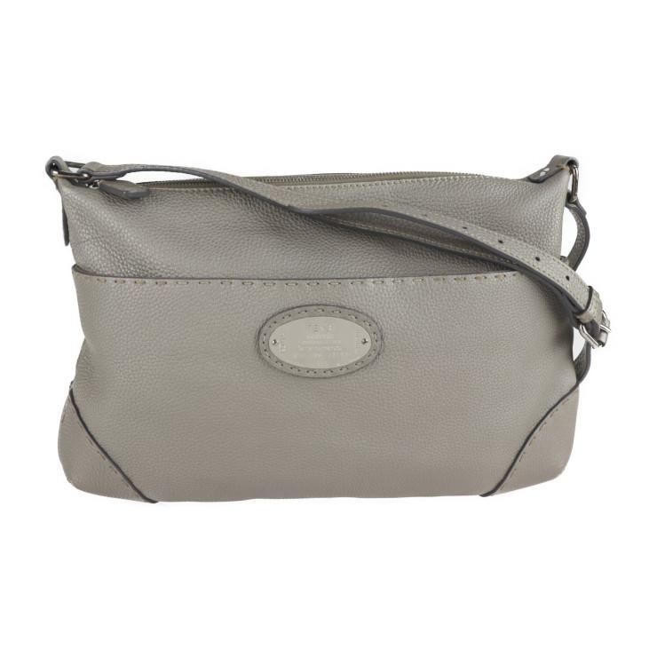FENDI 美品 フェンディ セレリア 8BT194 ショルダーバッグ レザー 
