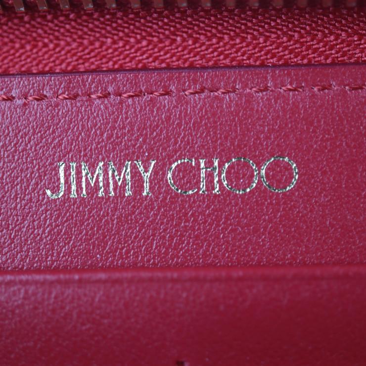新品未使用展示品 JIMMY CHOO ジミーチュウ ATHINI ZIP - 長財布 