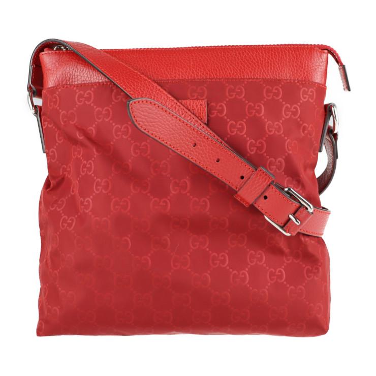GUCCI グッチ GGナイロン 510342 ショルダーバッグ ナイロン レッド  
