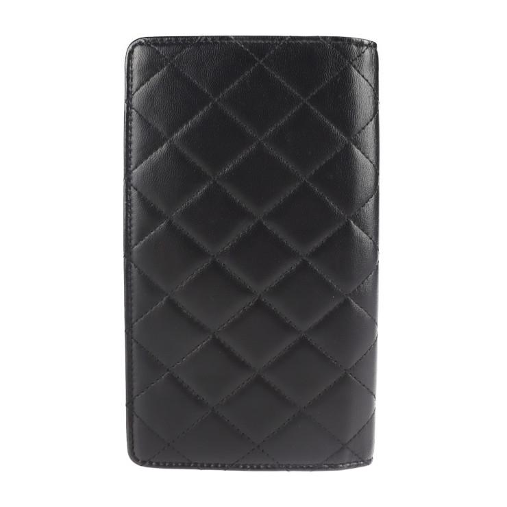 CHANEL 美品 シャネル コココクーン A47423 二つ折り財布 ラムスキン 