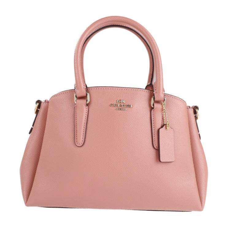 COACH 超美品 コーチ ミニ セージ キャリーオール F28977 ハンドバッグ  