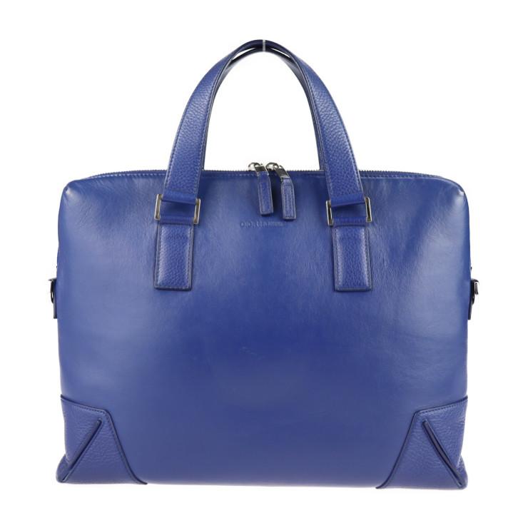 Dior HOMME DIOR ディオールオム バッグ ビジネスバッグ レザー ブルー 