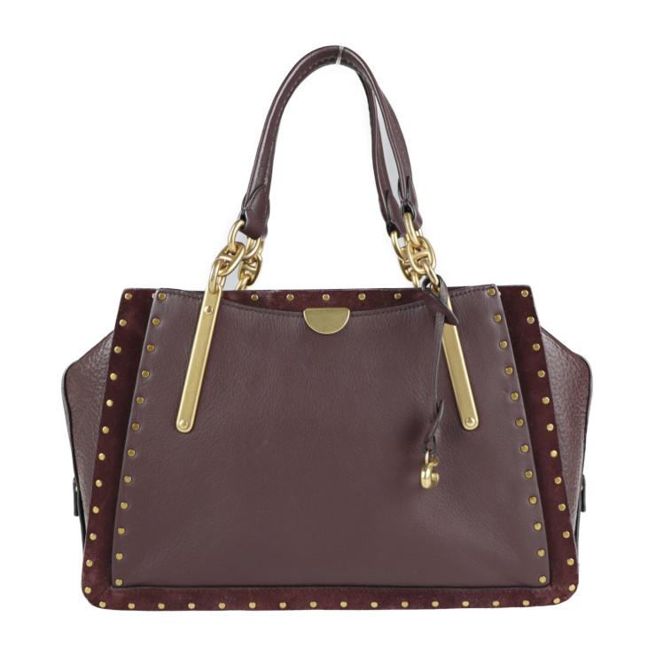 COACH 超美品 コーチ ドリーマー ウィズ リベット ハンドバッグ 35617 