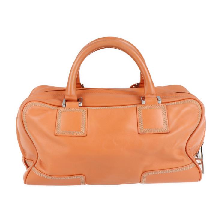 LOEWE 美品 ロエベ アマソナ28 311.54.001 ハンドバッグ ナッパレザー 