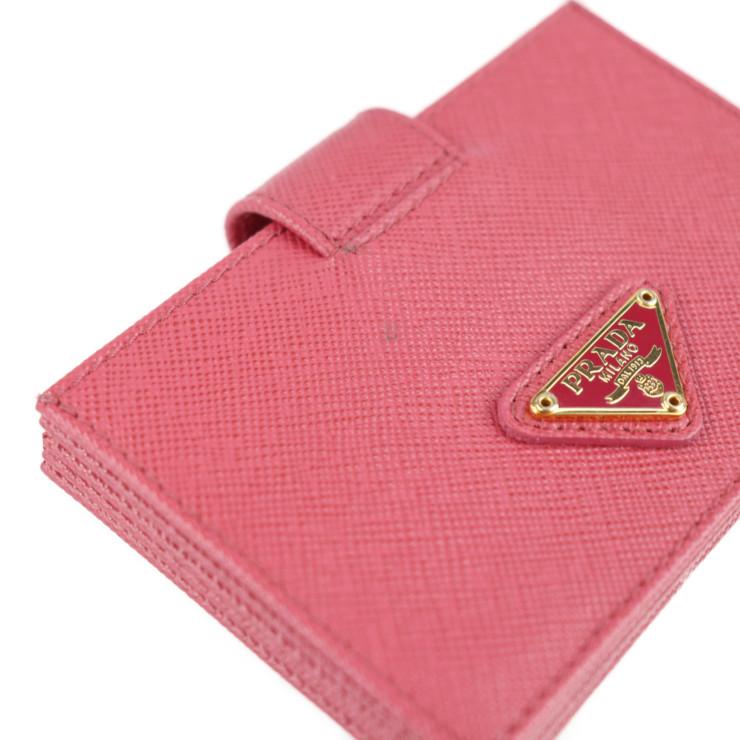 美品 PRADA プラダ 1M1211 カードケース サフィアーノレザー PEONIA 