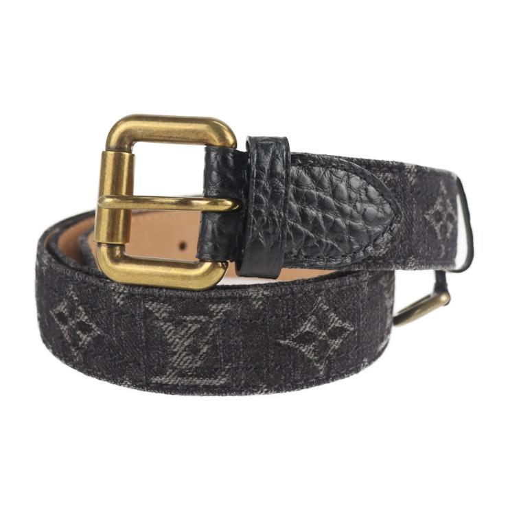 LOUIS VUITTON 美品 ルイ ヴィトン サンチュール モノグラムデニム 