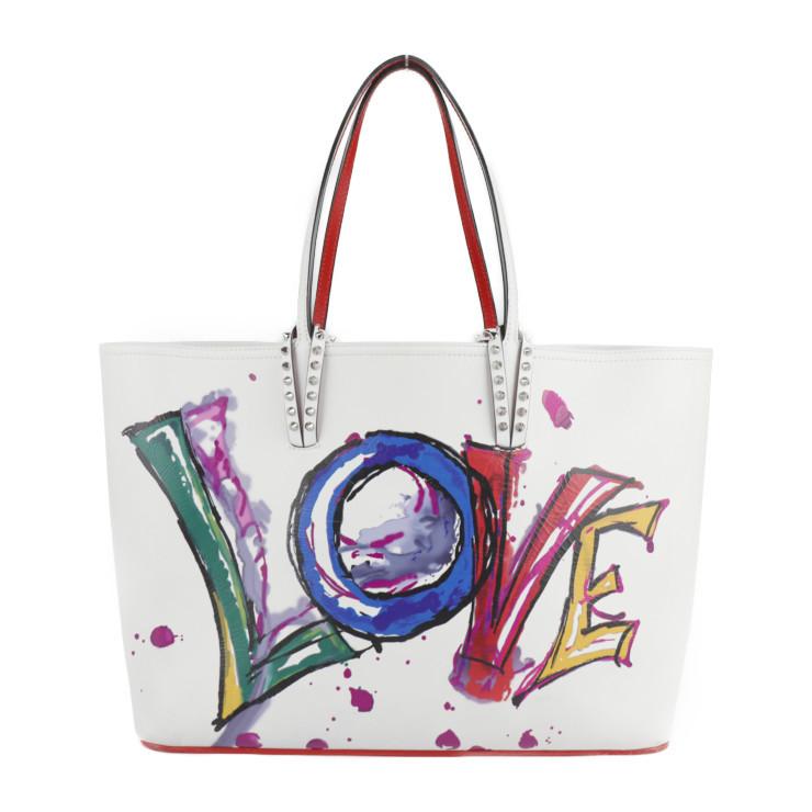 美品 Christian Louboutin クリスチャンルブタン カバタ LOVE  