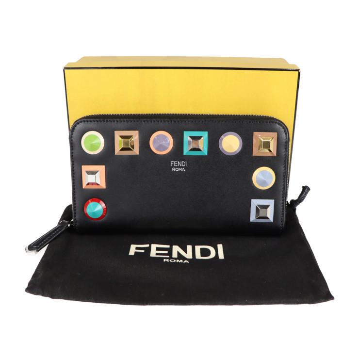 超美品 FENDI フェンディ LIBERTY 8M0299 SRO FOJBX 長財布 レザー 