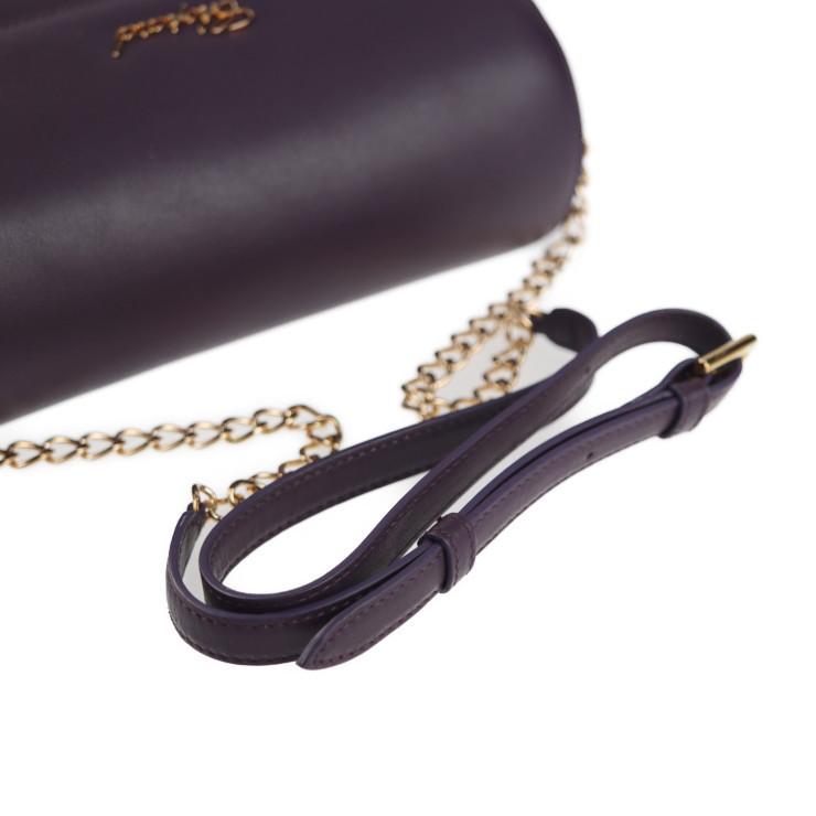 Chopard 超美品 ショパール ルッカ ショルダーバッグ レザー パープル 