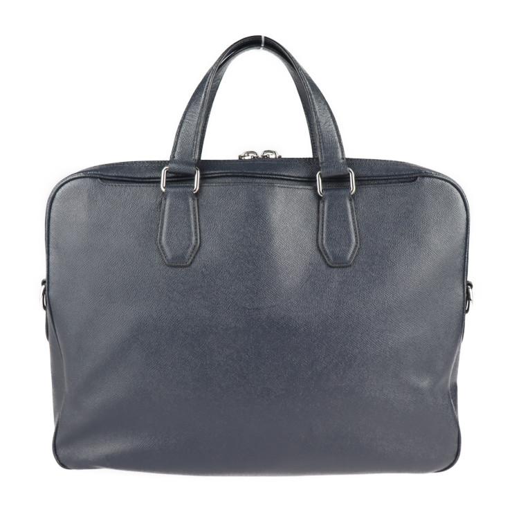 COACH コーチ ケネディ 55575 ビジネスバッグ レザー ネイビー 