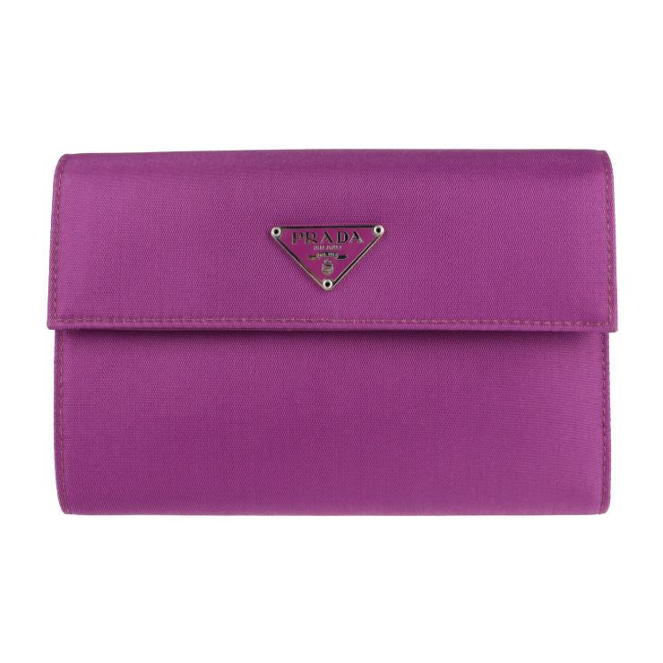 PRADA 3つ折り財布パープル