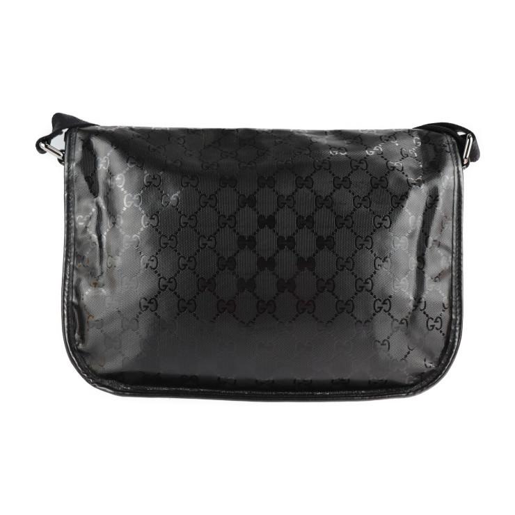 美品 GUCCI グッチ GGインプリメ 201732 520981 ショルダーバッグ PVC 