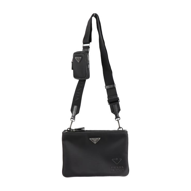 美品 PRADA プラダ RE-NYLON 2VH120 ショルダーバッグ ナイロン レザー