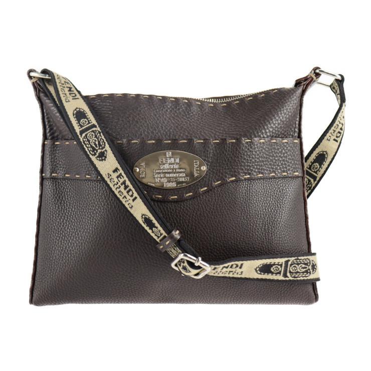 FENDI 美品 フェンディ セレリア 8BT109 ショルダーバッグ レザー 