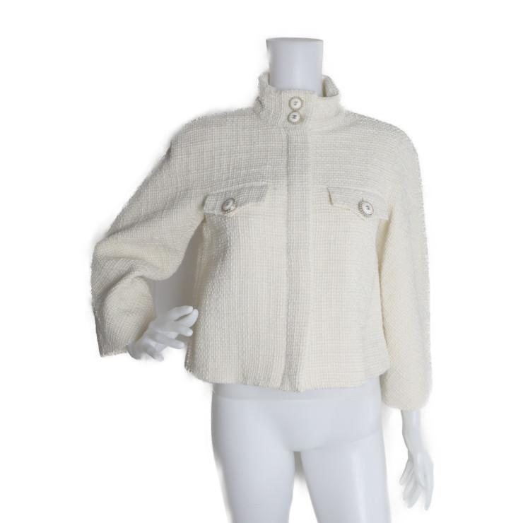 新品未使用展示品 CHANEL シャネル P62026 ノーカラージャケット  