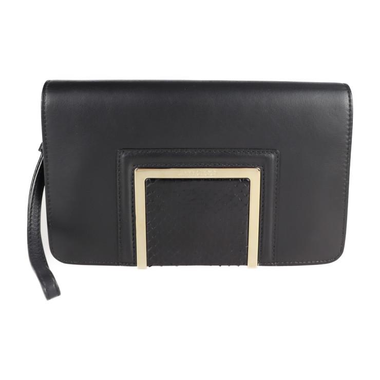 JIMMY CHOO（ジミーチュウ） 超美品 ALARA クラッチバッグ パイソン 
