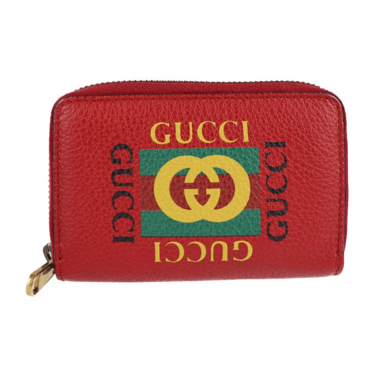 GUCCI 超美品 グッチ ヴィンテージプリント 496319 コインケース 