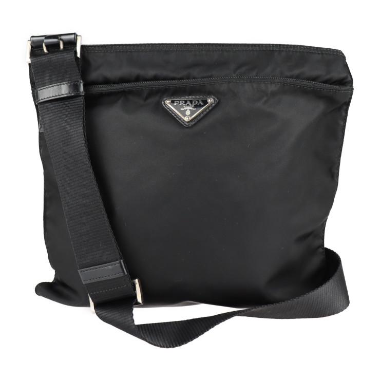 PRADA プラダ 1BH978 ショルダーバッグ ナイロン ブラック 斜め掛け 