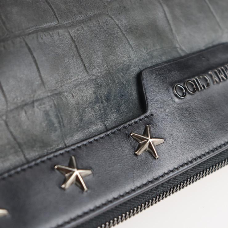 JIMMY CHOO ジミーチュウ DEREK デレク クラッチバッグ レザー 