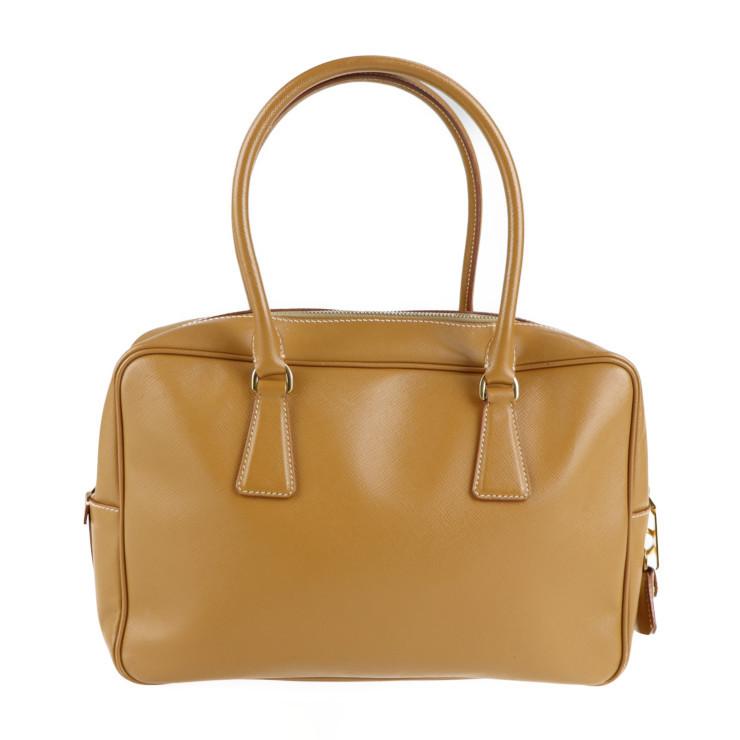 PRADA プラダ BL0095 ハンドバッグ サフィアーノレザー CARAMEL ミニ  