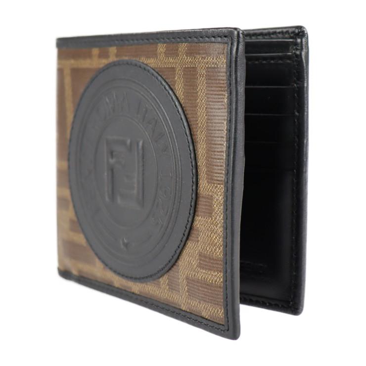 FENDI フェンディ ズッカ スタンプ 二つ折り財布 7M0169 コーティング