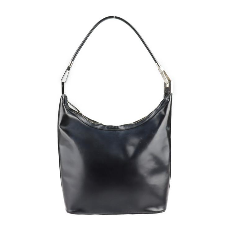 GUCCI グッチ 001 3814 3754 ショルダーバッグ カーフレザー ブラック 