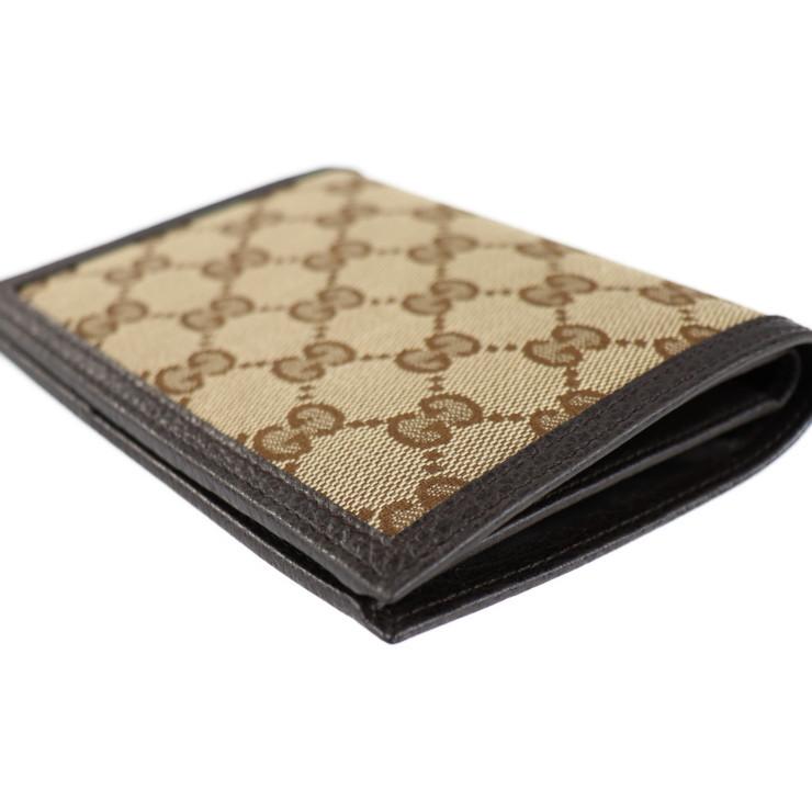 GUCCI 新品未使用展示品 グッチ 346079 二つ折り財布 GGキャンバス 