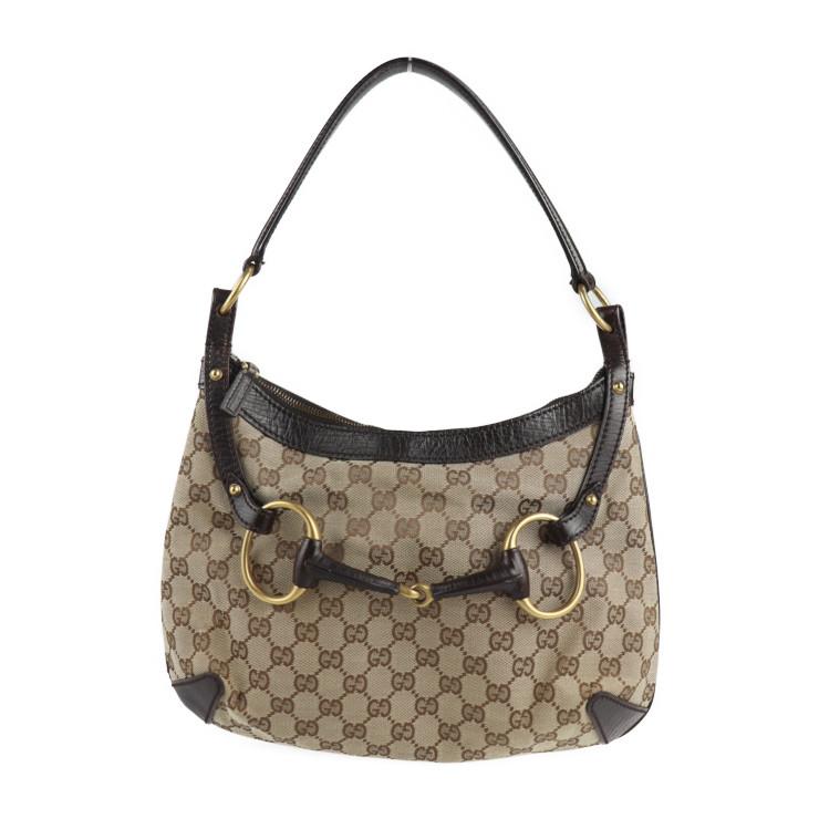 GUCCI グッチ ホースビット 114890 ショルダーバッグ GGキャンバス 