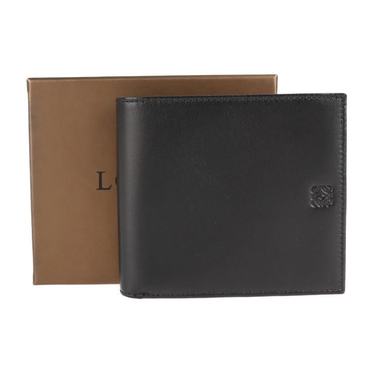 超美品 LOEWE ロエベ AMERICAN WALLET 156.57.302 二つ折り財布 レザー 