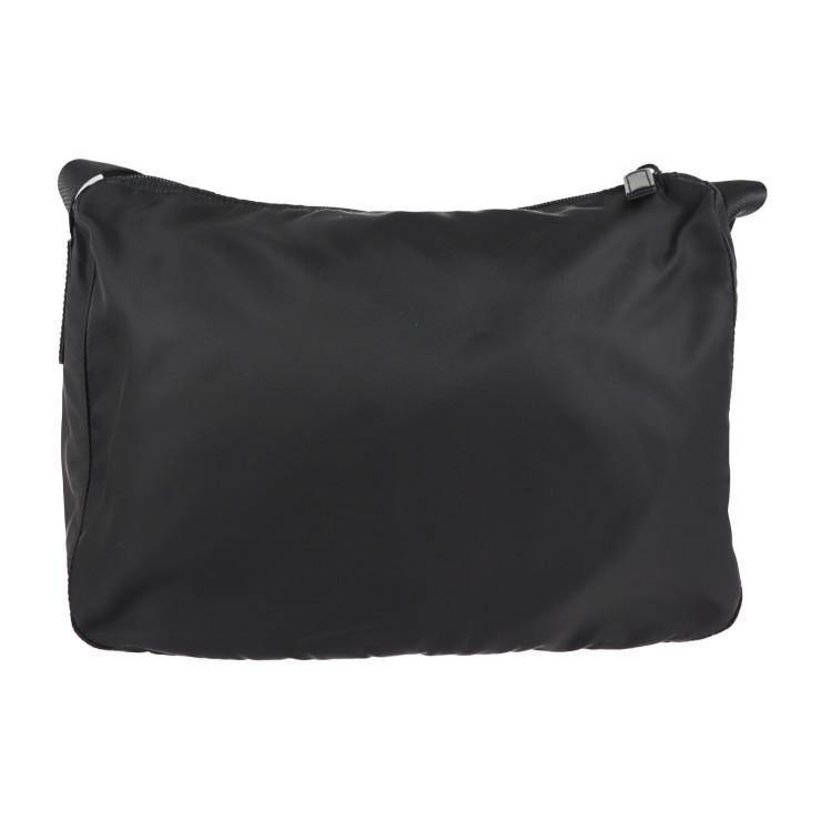 PRADA 美品 プラダ BT0500 ショルダーバッグ ナイロン レザー ブラック 