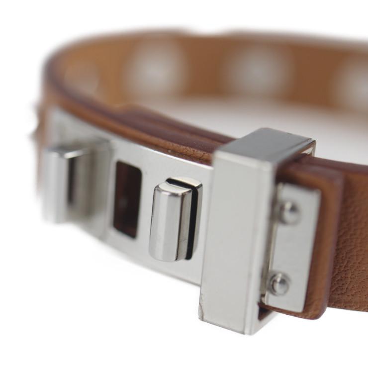 超美品 HERMES エルメス クルー ロン ミニドッグ T2 ブレスレット 