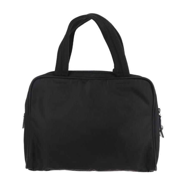 PRADA 美品 プラダ B8495 ハンドバッグ ナイロン NERO ブラック 【本物 