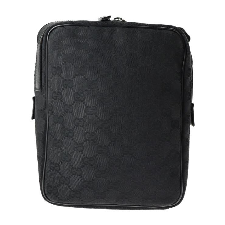 GUCCI グッチ 03136 ショルダーバッグ GGキャンバス ブラック 【本物  
