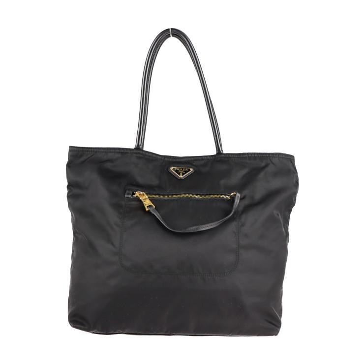 PRADA 美品 プラダ BR4354 トートバッグ ナイロン NERO 【本物保証 