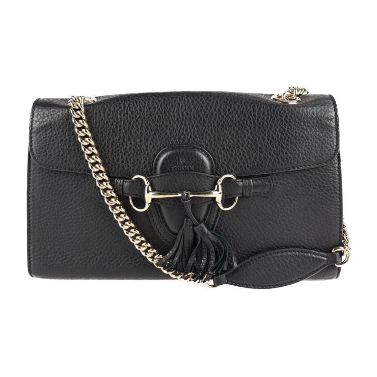 美品 GUCCI グッチ エミリー ホースビット 295402 ショルダーバッグ 